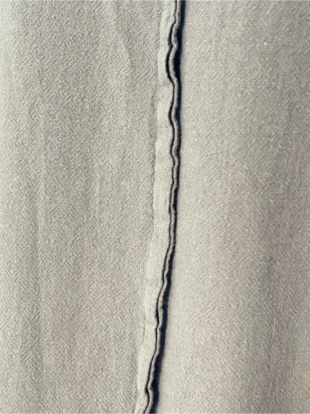 Oh My Gauze! Soft Gray 100% Cotton Top| Coastal Grandma Boho Lagenlook| L/XL - Picture 3 of 7
